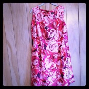 Taylor Woman Pink Floral Dress